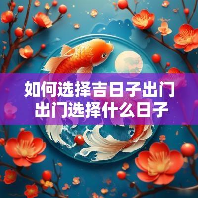 如何选择吉日子出门 出门选择什么日子