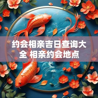 约会相亲吉日查询大全 相亲约会地点 约会相亲吉日查询大全 相亲约会地点