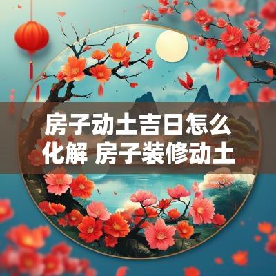 房子动土吉日怎么化解 房子装修动土吉日2025年