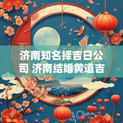 济南知名择吉日公司 济南结婚黄道吉日怎么挑