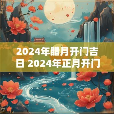 2025年腊月开门吉日 2025年正月开门大吉时间表