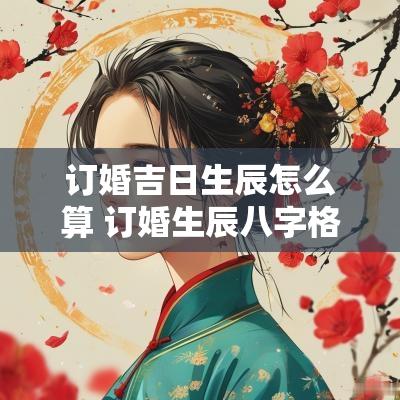 订婚吉日生辰怎么算 订婚生辰八字格式 订婚吉日生辰怎么算 订婚生辰八字格式