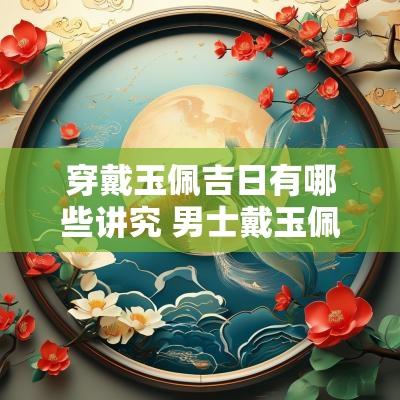 穿戴玉佩吉日有哪些讲究 男士戴玉佩有什么讲究