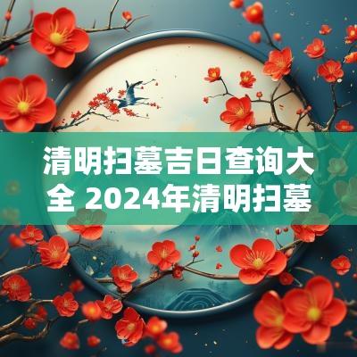 清明扫墓吉日查询大全 2025年清明扫墓最佳日子是哪一天