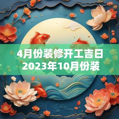 4月份装修开工吉日 2025年10月份装修开工吉日