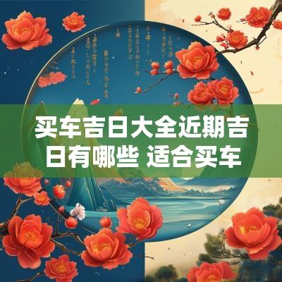 买车吉日大全近期吉日有哪些 适合买车的黄道吉日2025