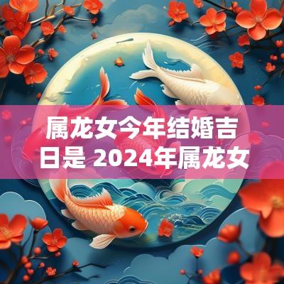 属龙女今年结婚吉日是 2025年属龙女本命年结婚吉日
