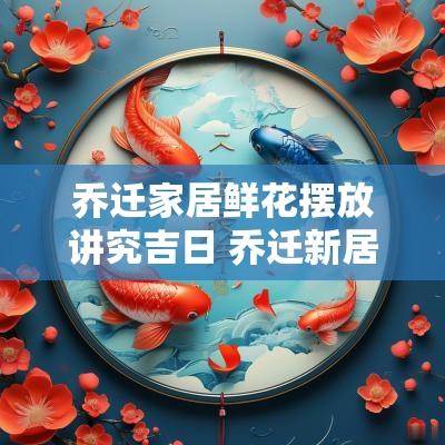 乔迁家居鲜花摆放讲究吉日 乔迁新居摆什么鲜花合适