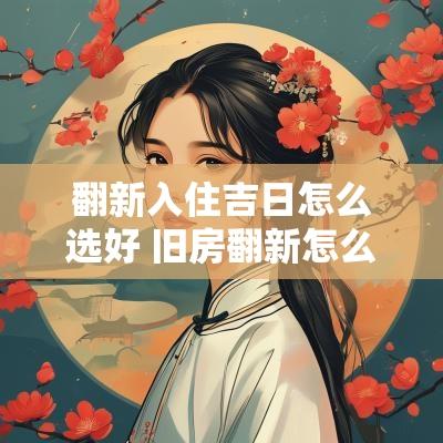 翻新入住吉日怎么选好 旧房翻新怎么选日子