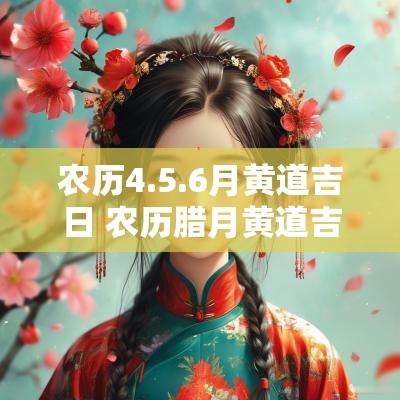 农历4.5.6月黄道吉日 农历腊月黄道吉日2025