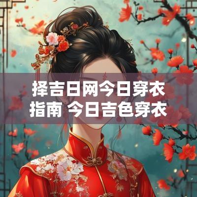 择吉日网今日穿衣指南 今日吉色穿衣日历
