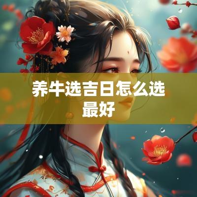 养牛选吉日怎么选最好