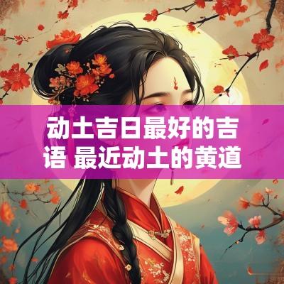 动土吉日最好的吉语 最近动土的黄道吉日