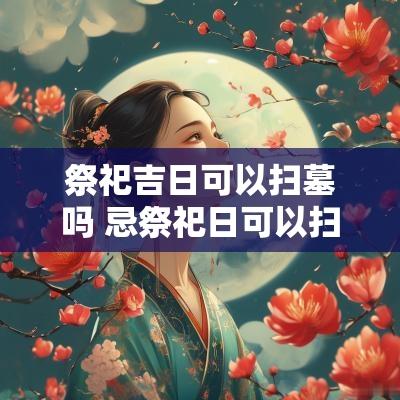 祭祀吉日可以扫墓吗 忌祭祀日可以扫墓吗