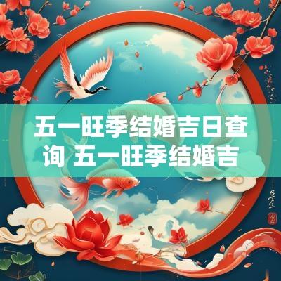 五一旺季结婚吉日查询 五一旺季结婚吉日查询大全