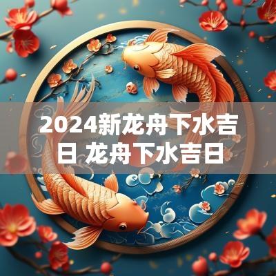 2025新龙舟下水吉日 龙舟下水吉日