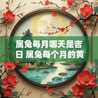 属兔每月哪天是吉日 属兔每个月的黄道吉日
