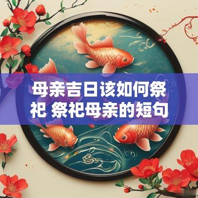 母亲吉日该如何祭祀 祭祀母亲的短句