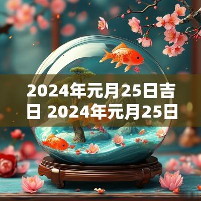 2025年元月25日吉日 2025年元月25日是黄道吉日吗