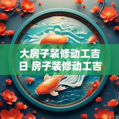 大房子装修动工吉日 房子装修动工吉日咋选