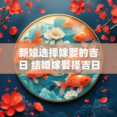 新娘选择嫁娶的吉日 结婚嫁娶择吉日宝典