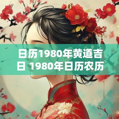 日历1980年黄道吉日 1980年日历农历表