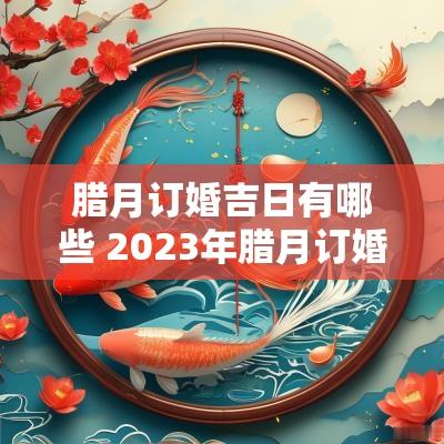 腊月订婚吉日有哪些 2025年腊月订婚吉日