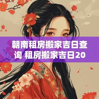 朝南租房搬家吉日查询 租房搬家吉日2025