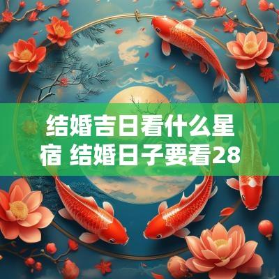 结婚吉日看什么星宿 结婚日子要看28星宿吗