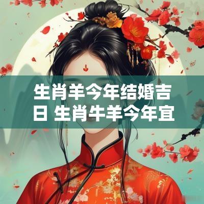 生肖羊今年结婚吉日 生肖牛羊今年宜结婚吗