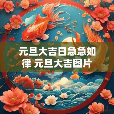 元旦大吉日急急如律 元旦大吉图片
