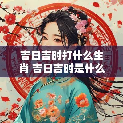 吉日吉时打什么生肖 吉日吉时是什么生肖