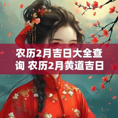 农历2月吉日大全查询 农历2月黄道吉日查询2025