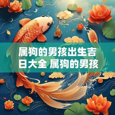 属狗的男孩出生吉日大全 属狗的男孩生在几月命最好