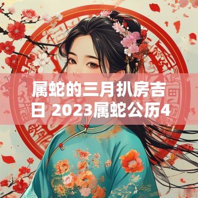 属蛇的三月扒房吉日 2025属蛇公历4月最佳搬家吉日