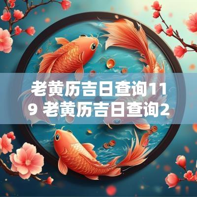 老黄历吉日查询119 老黄历吉日查询2025年