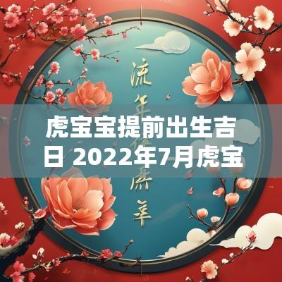 虎宝宝提前出生吉日 2025年7月虎宝宝出生吉日