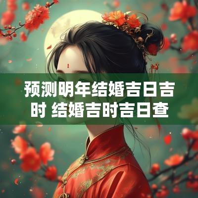 预测明年结婚吉日吉时 结婚吉时吉日查询