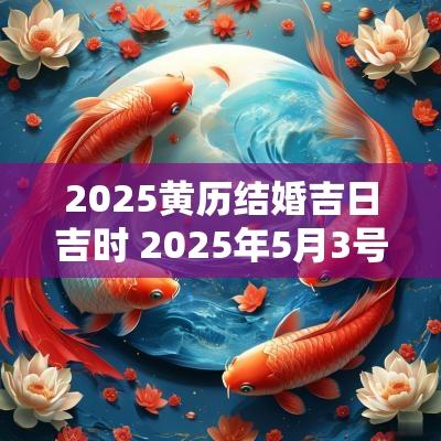 2025黄历结婚吉日吉时 2025年5月3号结婚老黄历黄道吉日