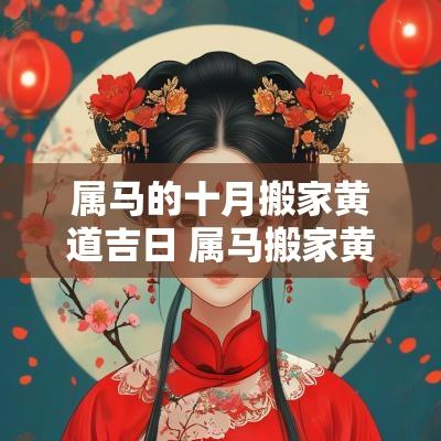 属马的十月搬家黄道吉日 属马搬家黄道吉日