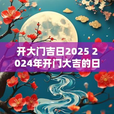 开大门吉日2025 2025年开门大吉的日子