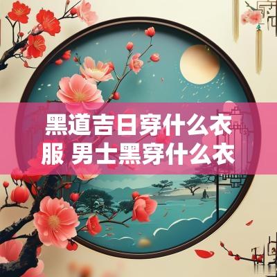 黑道吉日穿什么衣服 男士黑穿什么衣服显白