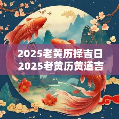 2025老黄历择吉日 2025老黄历黄道吉日一览表