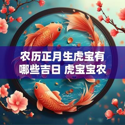 农历正月生虎宝有哪些吉日 虎宝宝农历6月哪天生日子好