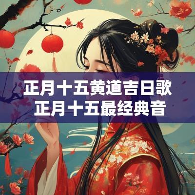 正月十五黄道吉日歌 正月十五最经典音乐