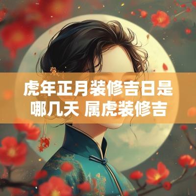 蛇年正月装修吉日是哪几天 属虎装修吉日查询