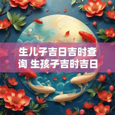 生儿子吉日吉时查询 生孩子吉时吉日查询