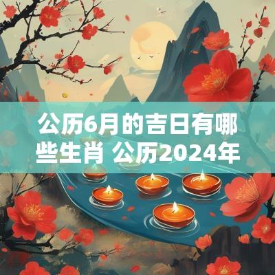 公历6月的吉日有哪些生肖 公历2025年6月份黄道吉日查询