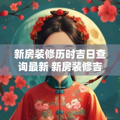 新房装修历时吉日查询最新 新房装修吉日时辰