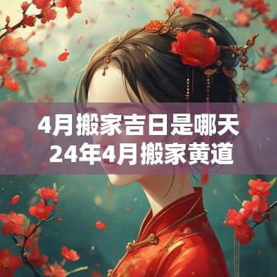 4月搬家吉日是哪天 24年4月搬家黄道吉日哪几天